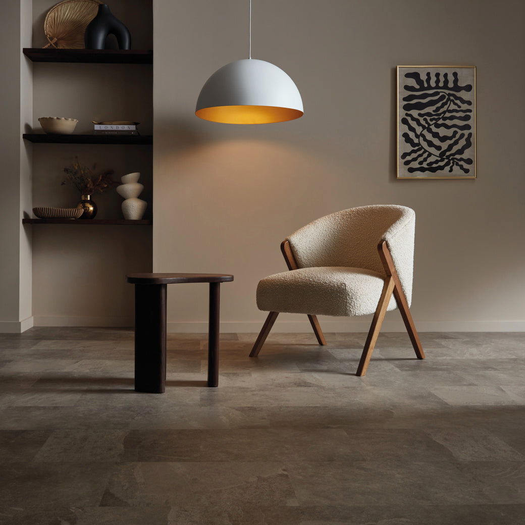 Grey Riven Slate Karndean Knight Tile stone-effect tile