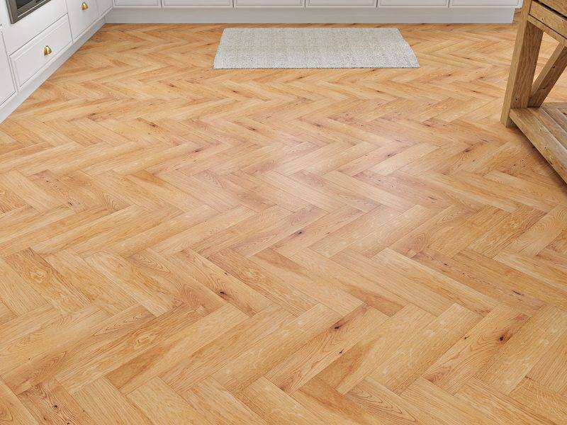 Flooring Wholesale Wood Haldon Oak Herringbone Room Image 2