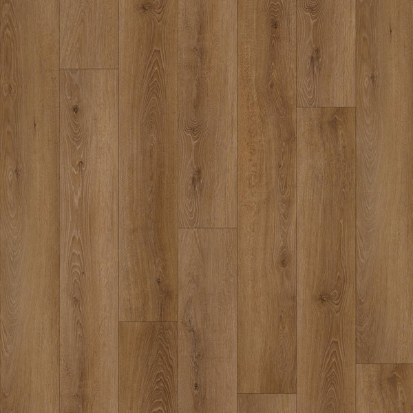 Woods Click SPC Rustic Oak Vinyl Flooring Installed in Bedroom