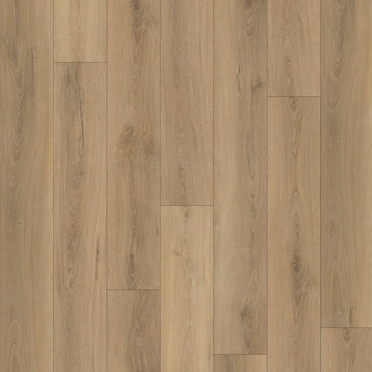 Woods Click SPC Natural Oak Vinyl Flooring Room Scene