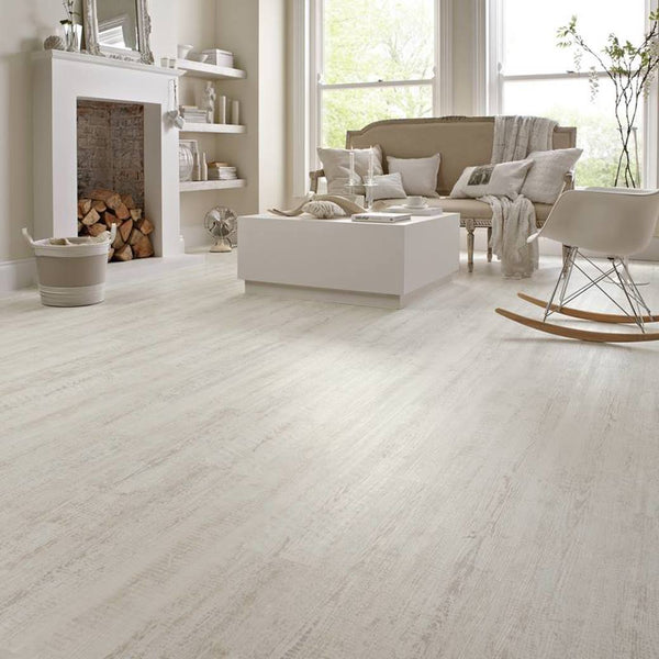 Karndean Knight Tile White Painted Oak flooring installed in a contemporary room