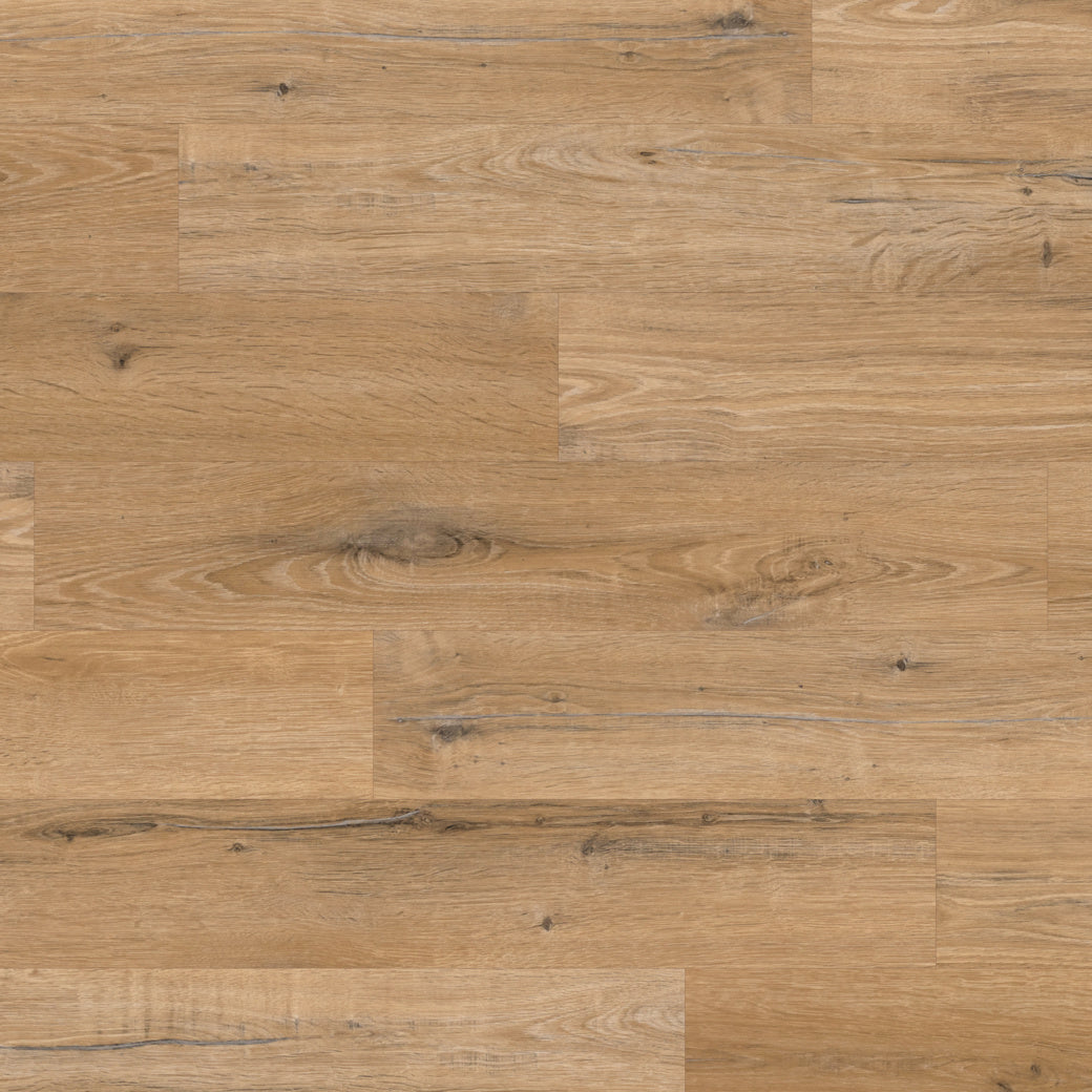 Karndean Knight Tile Natural Character Oak plank showing knots and oak grain