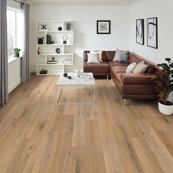 Karndean Knight Tile Natural Character Oak flooring installed in a living room