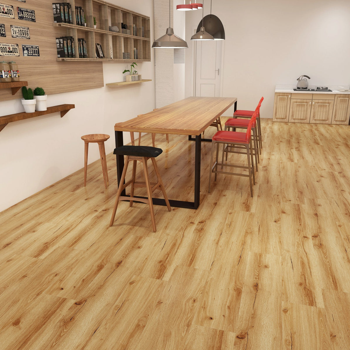 Essentials SPC Golden Oak Click Vinyl Flooring