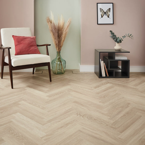Dutch Limed Oak Karndean Knight Tile herringbone