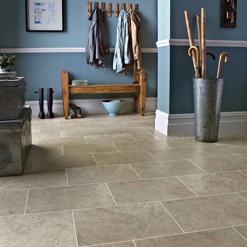 Portland Stone Karndean Knight Tile stone-effect tile