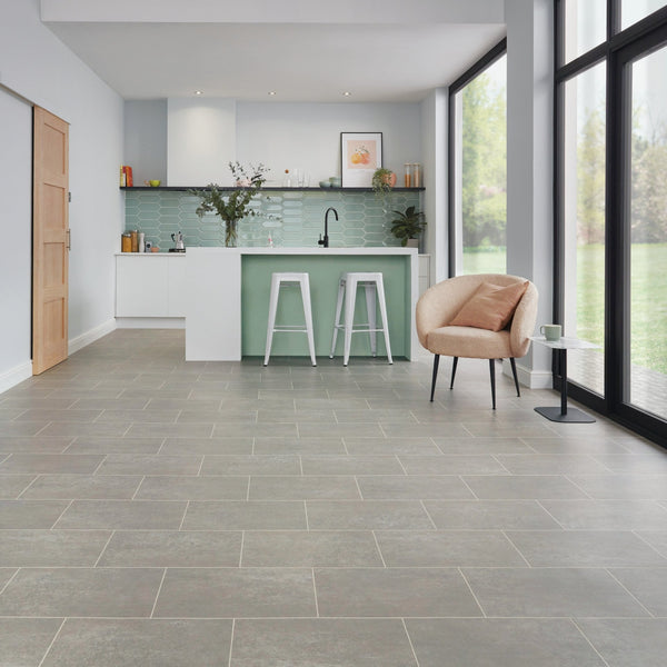 Smoked Concrete Karndean Knight Tile stone-effect tile